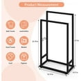 thumbnail image 7 of 2 Tier Towel Rack for Bathroom Free Standing Towel Holder Stand Blanket Rack, 7 of 7