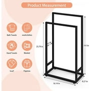 2 Tier Towel Rack for Bathroom Free Standing Towel Holder Stand Blanket Rack