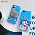 thumbnail image 4 of Aikeke Funda Para Samsung Galaxy Note 10 + 10 Plus 9 J7 Prime Pro 2017 De Dibujos Animados Doraemon Muñeca Llavero Cordón Espejo Soporte Suave Del Teléfono, 4 of 4