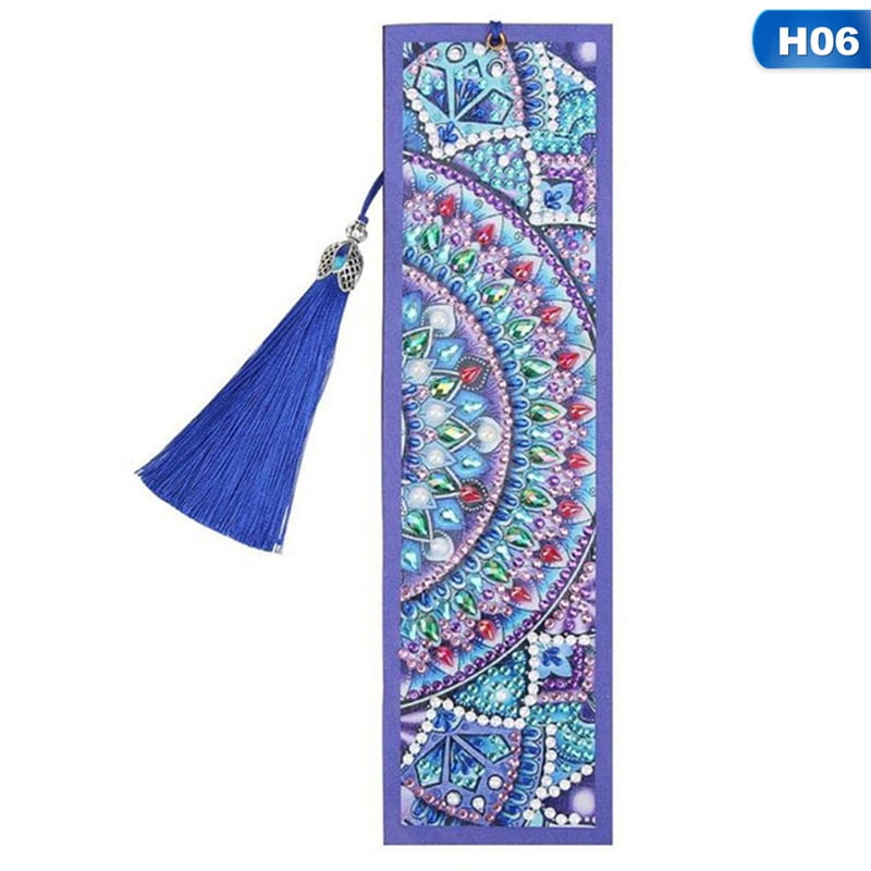 Stitch Diamond Painting Bookmark Tassel Book Marks Special Shape Rhinestones