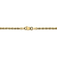 thumbnail image 3 of 14k 2.25mm D/C Quadruple Rope Chain in 14k Yellow Gold, 3 of 3