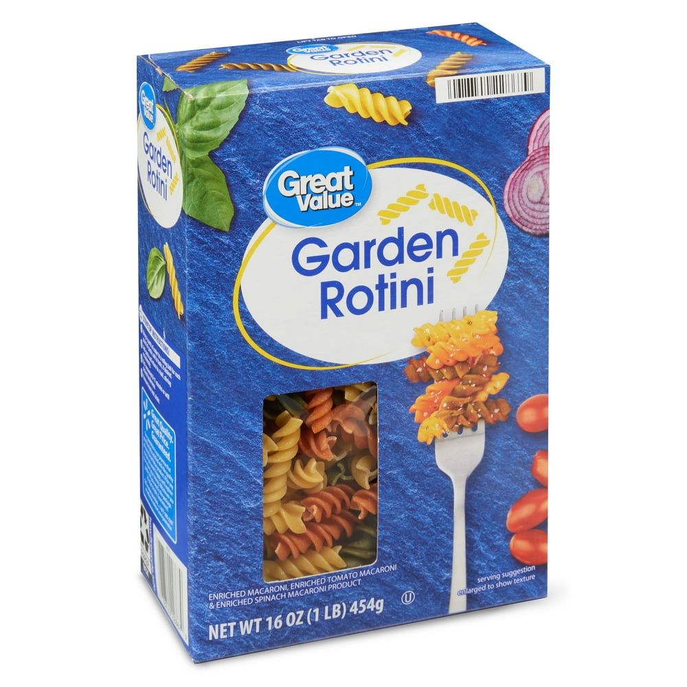 Great Value Garden Rotini Pasta, 16 Oz - Walmart.com - Walmart.com