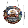 thumbnail image 3 of 250 Anniversary 4th Of July Acrylic Eagle Door Sign, 250 Year American Anniversary Wreath, Patriotic Independence Day Door Hanger, America's 250th Gifts For Family, 3 of 8