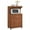 Cherry, variant on Pemberly Row Microwave Kitchen Cart in Chocolate Gray