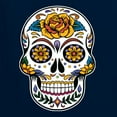 thumbnail image 5 of Wild Bobby Day Of The Dead Sugar Skull Pop Culture Men Graphic Tank Top, Navy, XX-Large, 5 of 5