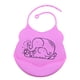 thumbnail image 3 of Babero de Silicona Sunnimix Cómodo y Suave para Bebés Elephant_Rose Red, 3 of 7