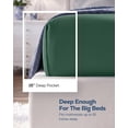 thumbnail image 6 of Utopia Bedding Queen Fitted Sheet Only, Ultra-Soft Microfiber, Deep Pocket, Fits Mattresses Up to 16 Inches - Emerald, 6 of 6