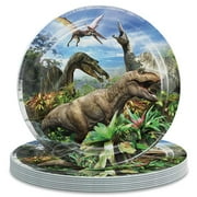 Jurassic World Rebirth Paper Plates Birthday Decorations Party Supplies Tableware Disposable Dinnerware