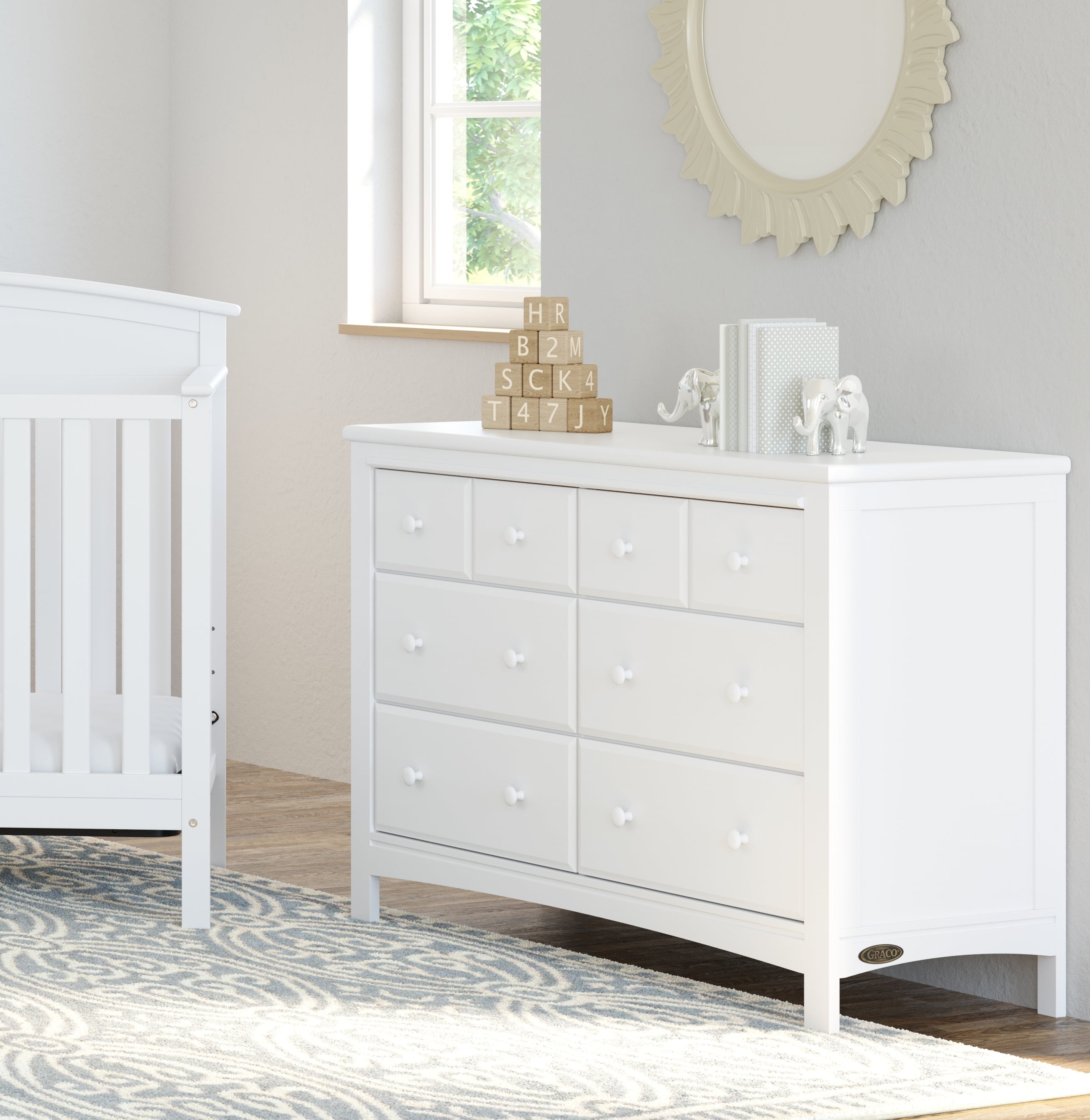 graco benton pebble gray dresser