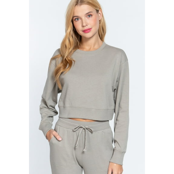 Long Sleeve Crew Neck Sweatshirt L