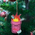 thumbnail image 6 of JHGoosa 1PC Christmas Wooden Ornaments Christmas Decorations Tree Fire Dumpster Listing Christmas Tree Ornaments, 6 of 7