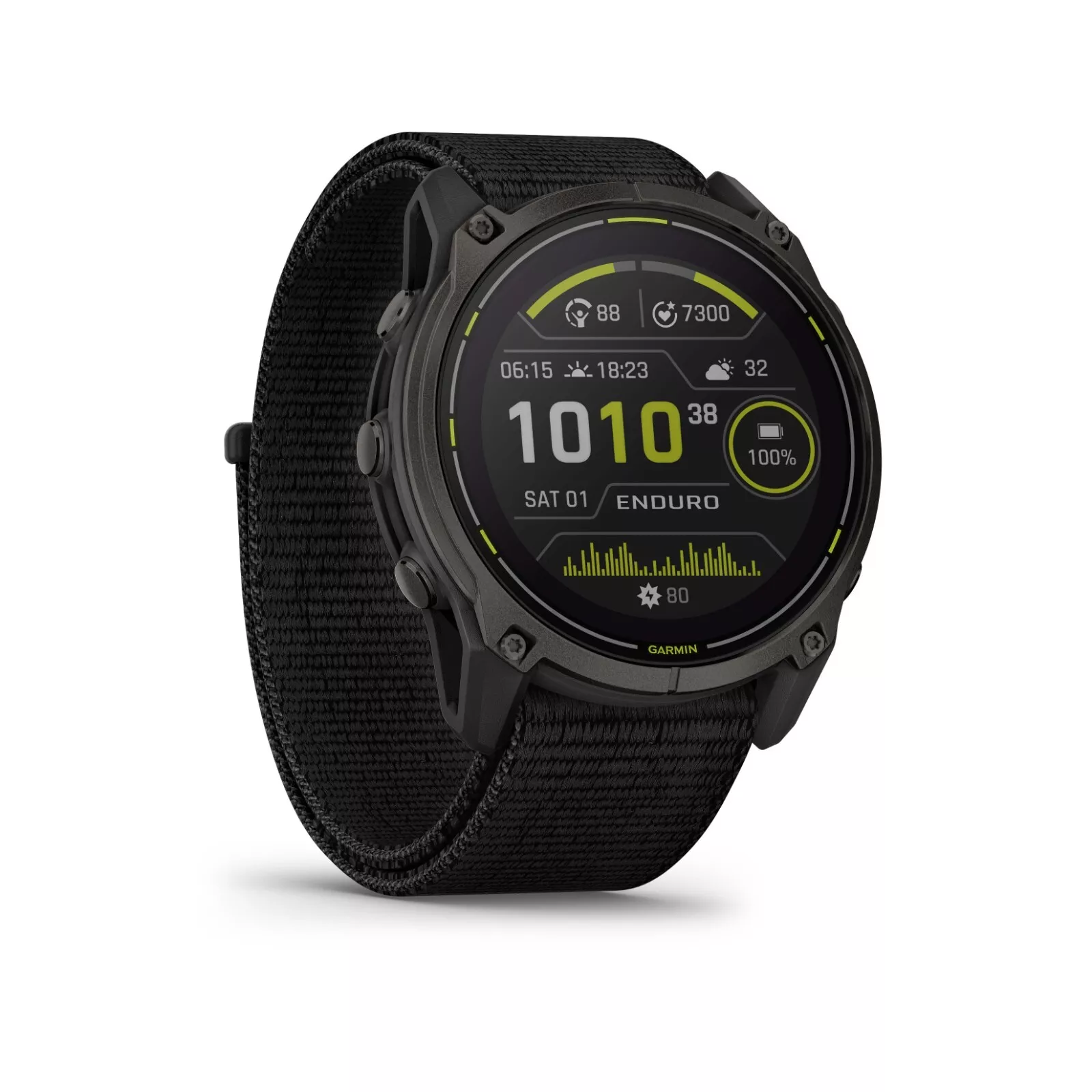 Garmin Enduro 3 Solar Ultraperformance GPS Smartwatch with Black EarBuds Bundle