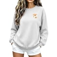 thumbnail image 6 of Jsaierl Womens Halloween Sweatshirts Plus Size Ghost Graphic Pullovers Soft Going Out Round Neck Long Sleeve Shirt Tops Halloween Party Supplies, Sizes S-2XL, 6 of 7