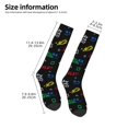 thumbnail image 4 of Vsdgher Gamepads Print Thigh High Socks Extra Long Stretchy Sock Women Over Knee High Opaque Stocking Daily Wear, 4 of 5