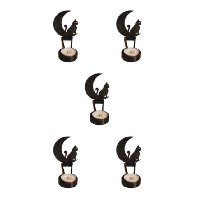 Kearding Candelabros de sombra impermeables de acero inoxidable para escena de Halloween espeluznante Vibe candelabro H Type2 NO2