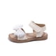 thumbnail image 4 of Puntoco Novedad De Verano Para Niñas, Zapatos De Princesa Con Diamantes De Imitación Y Punta Floral De Suela Suave, Sandalias De Playa Antideslizantes, Sandalias Para Niñas Beige 34, 4 of 9