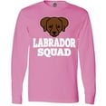 thumbnail image 3 of Inktastic Dog Chocolate Labrador Squad Long Sleeve T-Shirt, 3 of 5