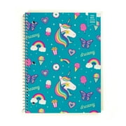 Yoobi Teal Enchanted Dreams Toss Spiral Notebook | 1 Subject Notebook College Ruled