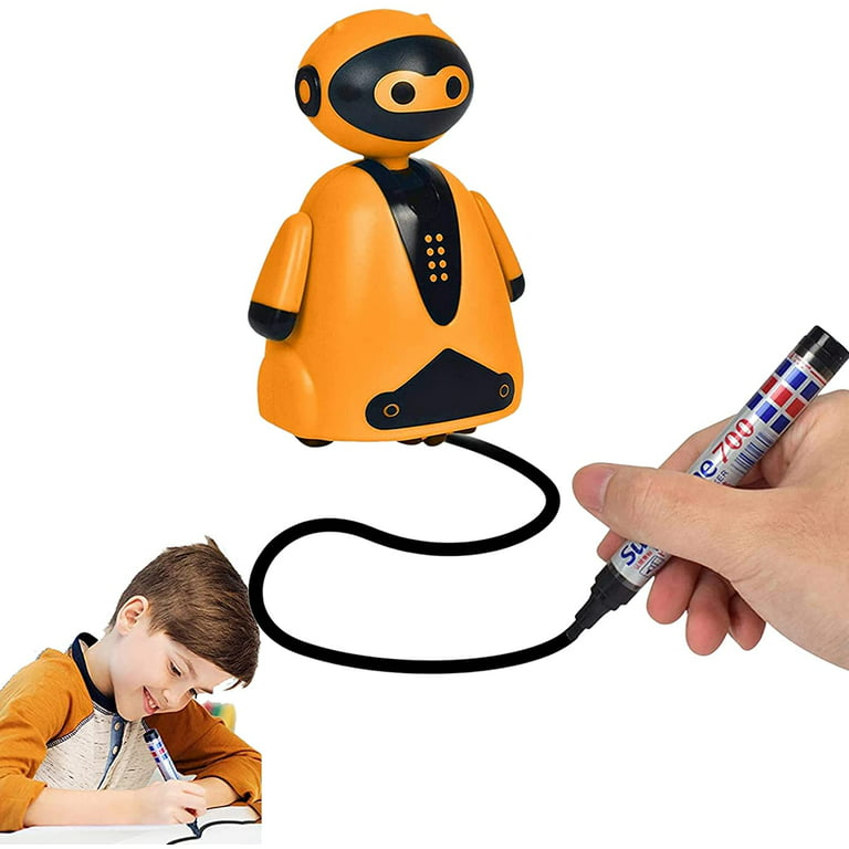 Kacsoo Drawing Art Toy Robot Artist Intelligent Automatic Drawing Robot  Suit Include 4 Books 38 Cards and 2 Pens USB Rechargeable Educational Smart  Robot Toy Parents' Helper Unique Gift for Children 