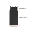 thumbnail image 3 of INSPIRE CHIC Men's Pocket Squares PreFolded Triangles On Card Suit Handkerchief Black One Size, 3 of 4