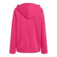thumbnail image 6 of UngA Womens Zip Up Hoodie Womens Zip Up Hoodies Fleece Jackets Oversized Sweatshirts Fall Fashion Outfits 2025 Sweaters Winter Clothes Women's Hoodies (Hot Pink,S), 6 of 7