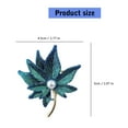 thumbnail image 5 of Maple Leaf Brooch For Women Elegant Enamel Pin Versatile Outfit Accessory Gift, 5 of 21