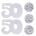 thumbnail image 4 of Miangastore 1800Pcs Silver Confetti for Retirement Celebration Handcrafts Use, 4 of 8