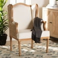 thumbnail image 5 of bali & pari Rachana Fabric & Wood Accent Chair in Beige and Honey Oak, 5 of 21