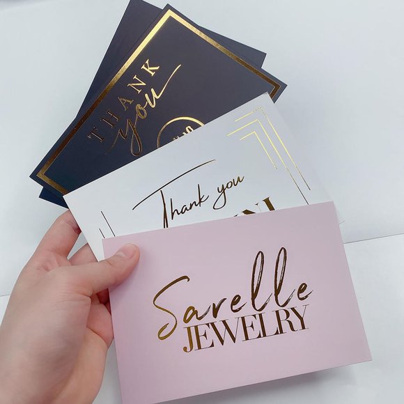 Thank you card custom thankyoucards English after-sales card birthday greeting card thank you card printing