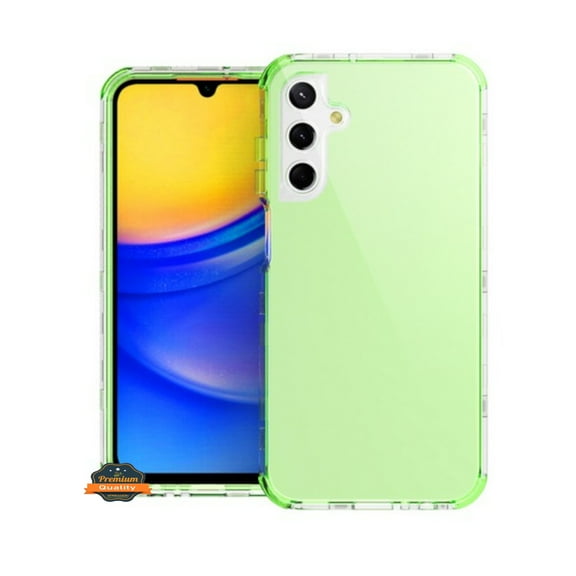 For Samsung Galaxy A35 5G Hybrid Transparent 3in1 Corner Tough Durable Detachable Shockproof Frame Hard PC   TPU Slim Phone Case Cover by Xpression - Green