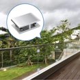thumbnail image 4 of Glass Clamp, 4 Pack Adjustable Double Side Aluminum Alloy Glass Shelf Support Bracket, Glass Clamp Holder for 10-12mm Thickness, 4 of 5