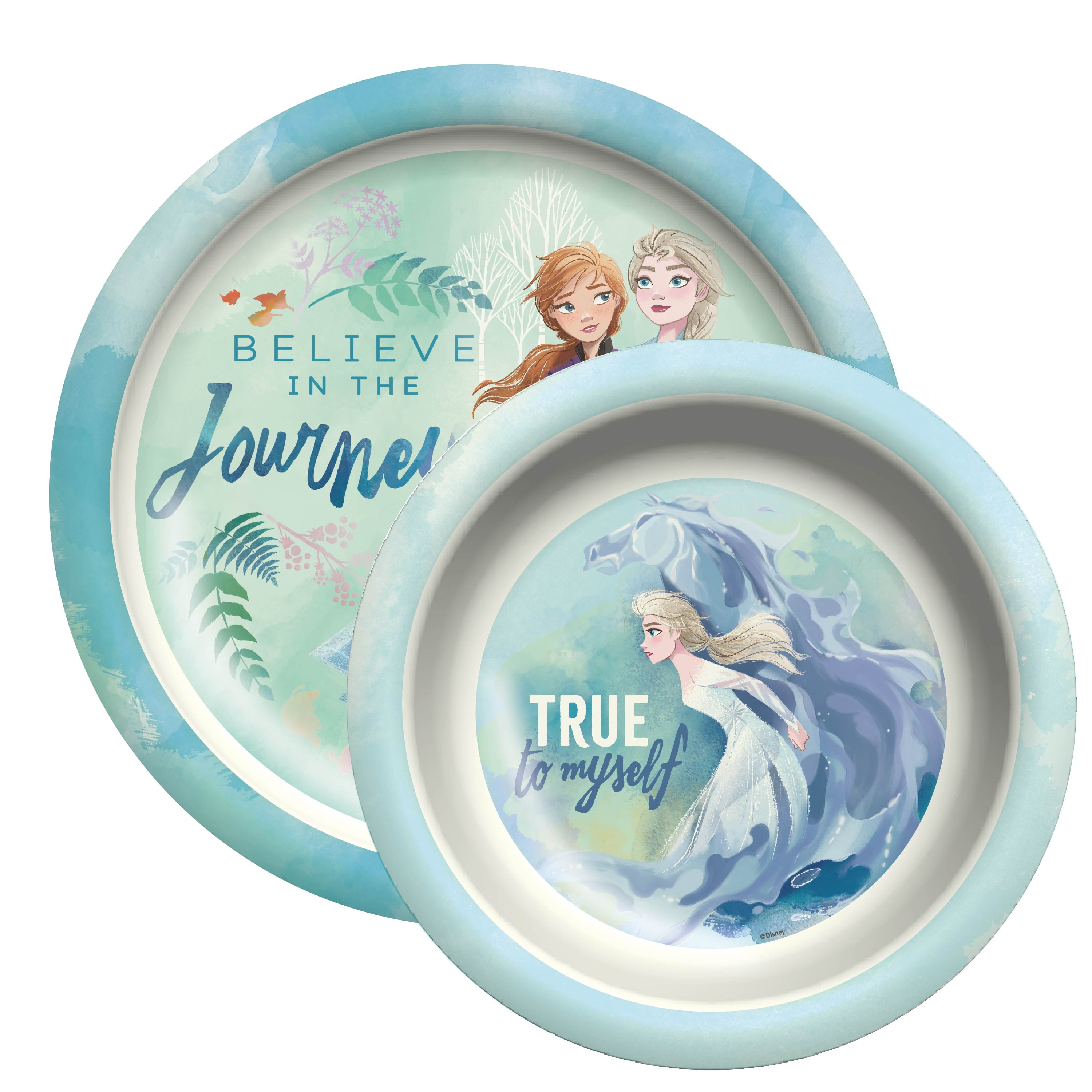 Zak Designs Kids 2Piece Dinnerware Set Durable Sustainable Melamine