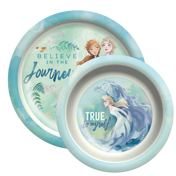 Zak Designs Kids 2Piece Dinnerware Set Durable Sustainable Melamine