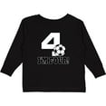 thumbnail image 3 of Inktastic 4th Birthday Soccer 4 Year Old Boys or Girls Long Sleeve Toddler T-Shirt, 3 of 5