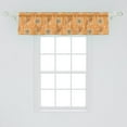 thumbnail image 2 of Ambesonne Tan and Brown Window Valance, Ottoman Garden, 54" X 12", Orange Tan Brown, 2 of 3