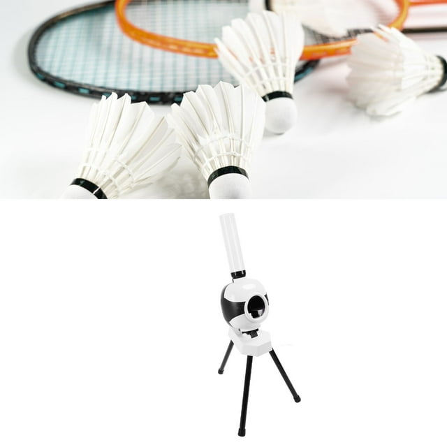Automatic Shuttlecock Pitcher, High Efficiency Detachable Design Badminton Serve Machine with 6 Balls for Outdoor Practice