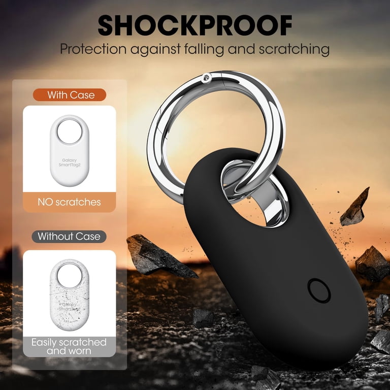 WILLED 4 Pack Compatible with Samsung Smart tag 2 case, Silicone
