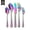 Rainbow, variant on 20 Pcs Floral Silverware Set Including Fork Spoon and Knife Stainless Steel Flatware Set Vintage Cutlery Set Mirror Polished Utensil Set for Kitchen Dishwasher Safe Service for 4