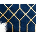 thumbnail image 5 of Marilyn Monroe Glam Collection Area Rug - Trellis (2' x 6' 1" Runner Navy Blue Gold/Gold), 5 of 9