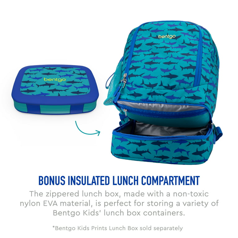  Bentgo® Kids 2-in-1 Backpack & Insulated Lunch Bag - Confetti  Designed 16” Backpack for School & Travel -, Durable, Water Resistant,  Padded, & Large Compartments (Confetti Edition - Abyss Blue)