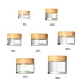 thumbnail image 2 of 1PC Round Glass Jars with Leakproof lids Empty Glass Sample Jars for Makeup Face Cream Eye Cream Lip Balm Tool, 2 of 6