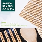 Soeos Beginner Sushi Making Kit, 10 Piece Bamboo Sushi Kit with 2 Bamboo Rolling Mats, 5 Pairs Chopsticks, Paddle, and Spreader