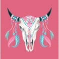 thumbnail image 3 of CafePress - Buffalo Skull Zip Hoodie - Zip Hoodie, Classic Hooded Sweatshirt with Metal Zipper, 3 of 4