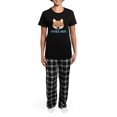 thumbnail image 4 of CafePress - Shibafacewords Women's Dark Pajamas - Women's Short Sleeve Print T-Shirt and Pants Dark Cotton Pajama Set, 4 of 7