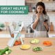 thumbnail image 2 of Slicer, Cosicosy Food Cutter For Kitchen, 5 In 1 Vegetable Slicer With Interchangeable Blades And Container, Multifunctional Food Slicer For Garlic Ca, 2 of 5