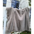 thumbnail image 2 of Modern Soft Luxury Chinchilla Feel Faux Fur Throw Animal Cruelty Free, 2 of 11