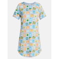 thumbnail image 6 of Lissome Women's Hacci Sleep Shirts with Short Sleeves, 2-Pack, Sizes S-4X, 6 of 7