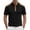 Black, variant on IWRICH Men's Waffle Knitted Polo Shirts Lightweight Work Business Formal T-Shirt Button up Casual Tops White XL