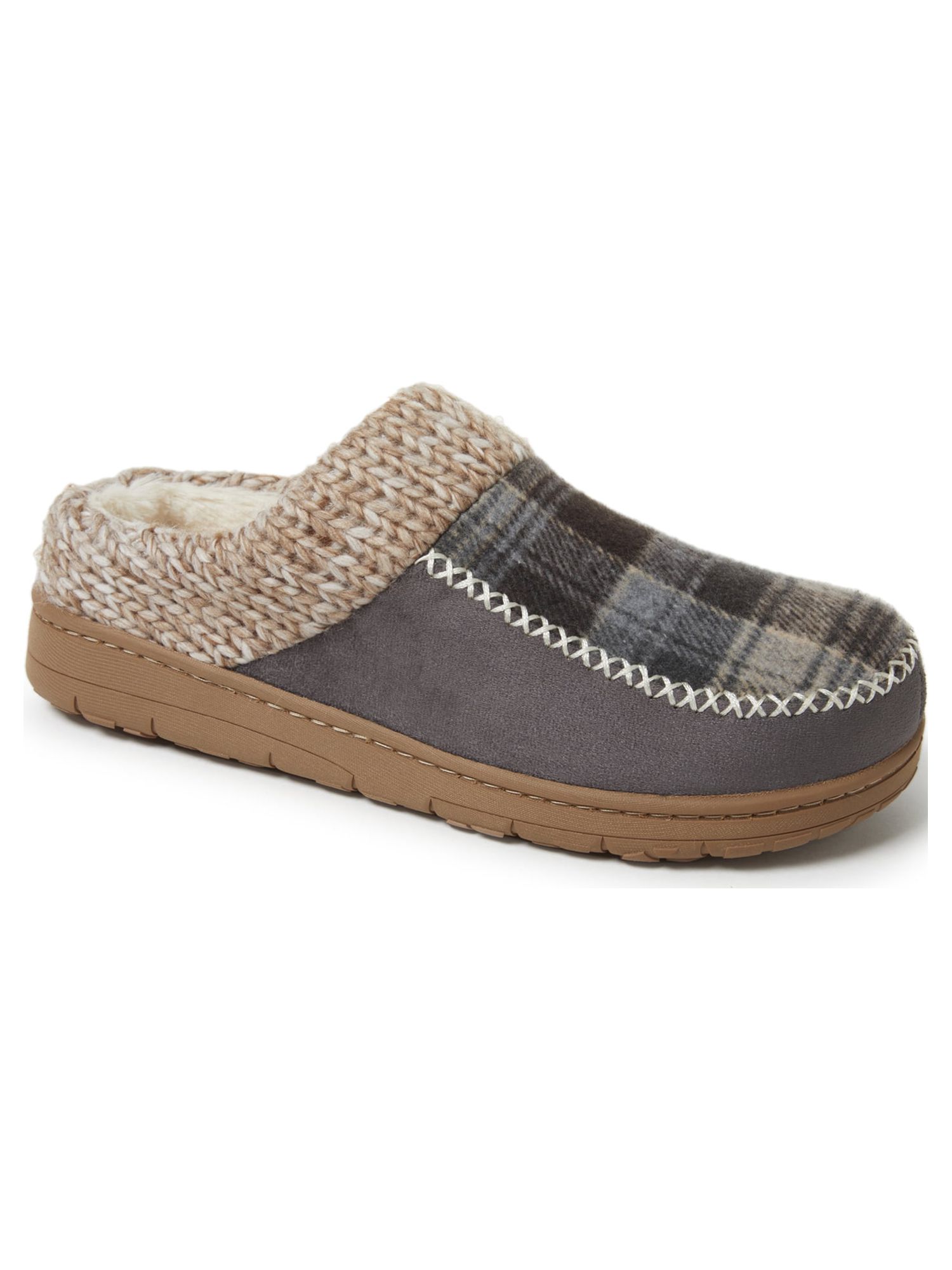 Dearfoams Cozy Comfort Women's Moc Toe Clog Slippers with Chunky Knit Collar - image 3 of 7