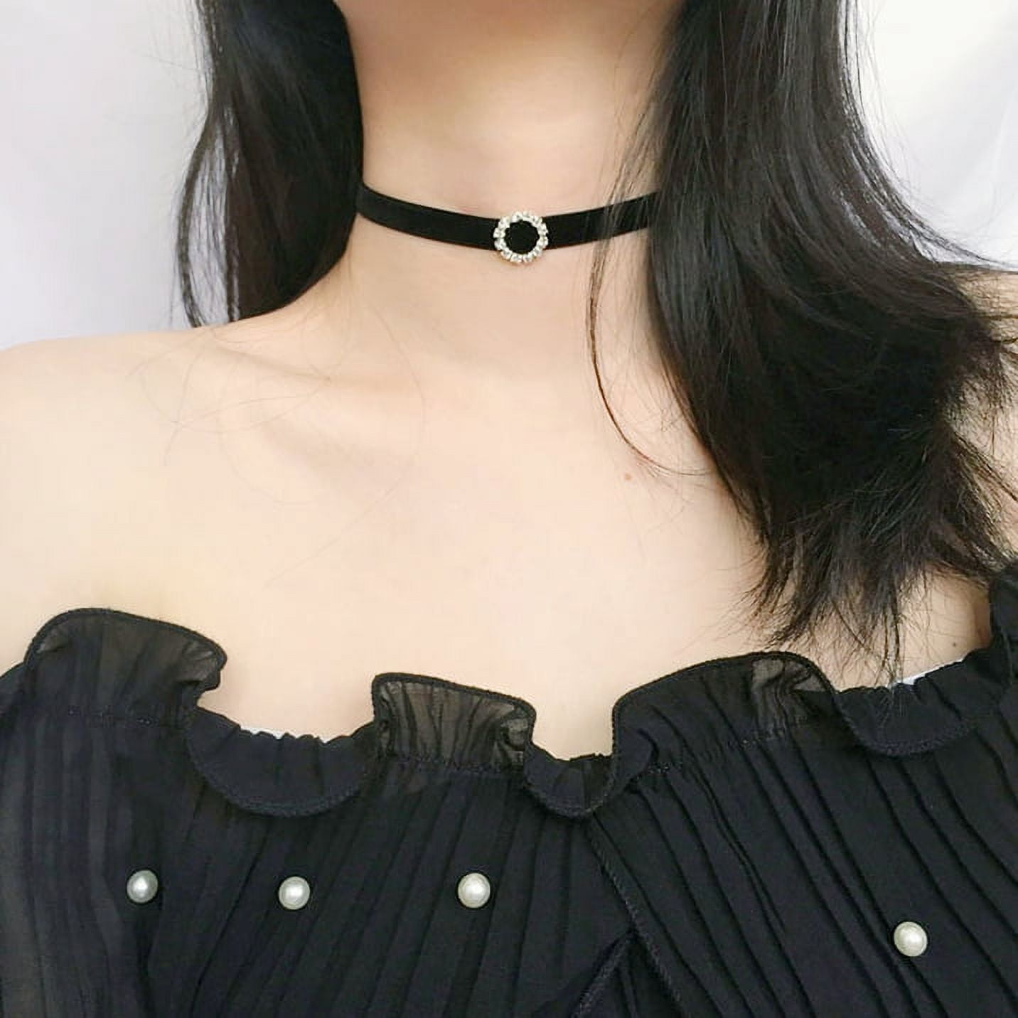 Gothic Black Stretch Wire Elastic Double Line Henna Bracelet Tattoo Choker  Necklace For Women Express Shipping From Legou668, $0.16